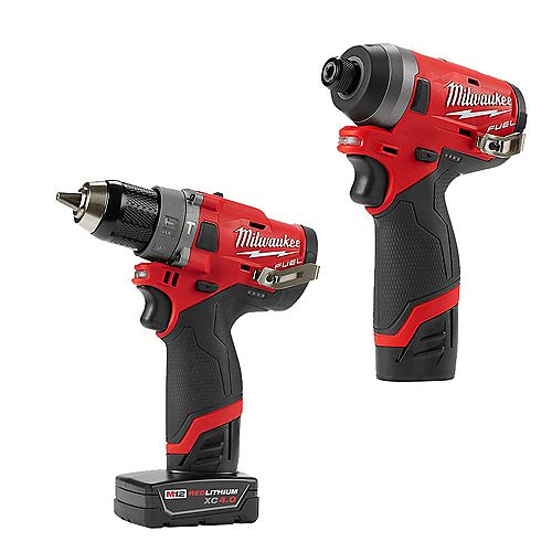 M12 FUEL 12V Lithium-Ion Brushless Cordless Hammer Drill and Impact Driver Combo Kit (2-Tool)