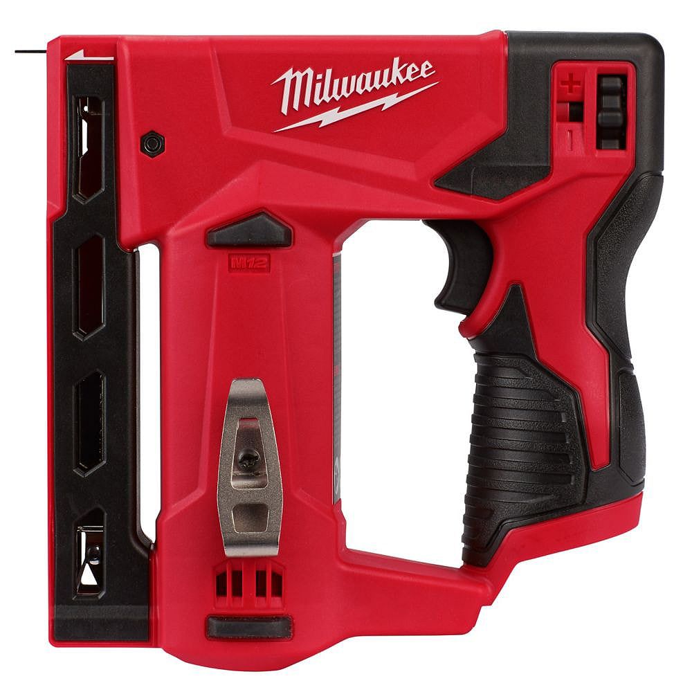 Milwaukee Tool M12 12V LithiumIon Cordless 3/8 inch Crown Stapler
