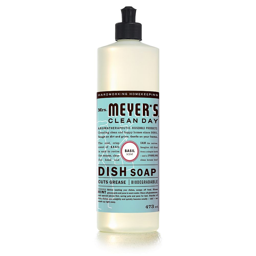 Mrs. Meyers Clean Day Basil Scent Liquid Dish Soap The Home Depot Canada