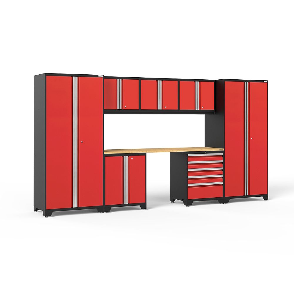 NewAge Products Inc. Pro 3.0 Series Red Garage Set (8Piece