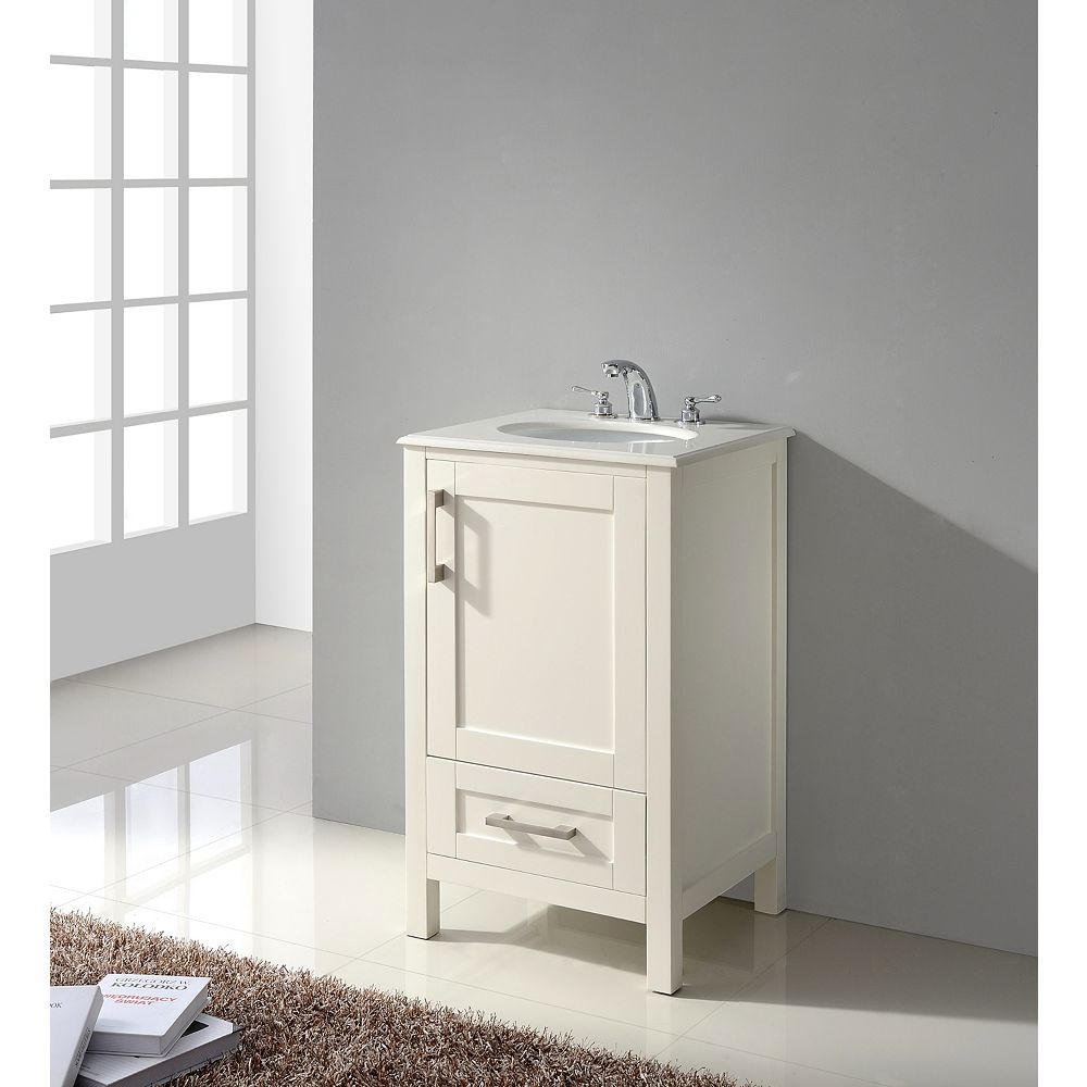 Simpli Home Westbridge 20-inch Bath Vanity with White ...