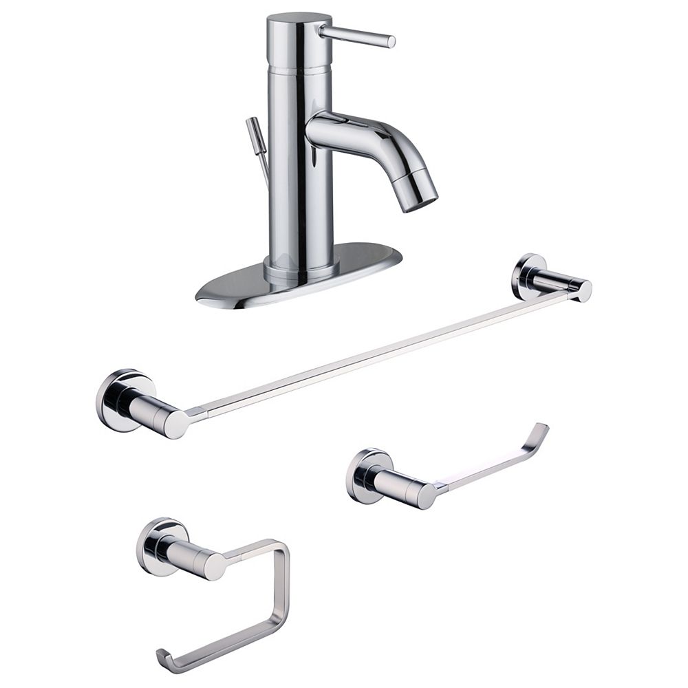 Glacier Bay Bathroom Faucet With 3 Piece Bath Accessory Kit The Home Depot Canada