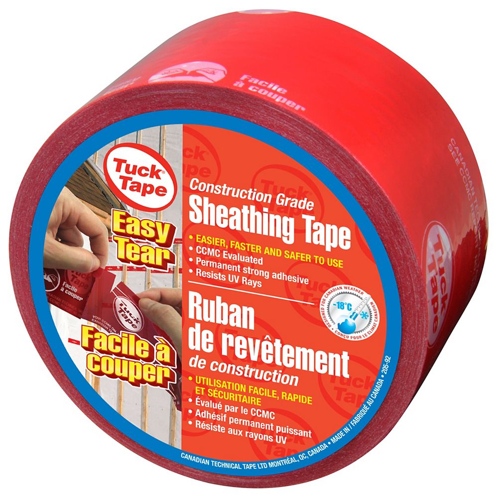 Tuck Tape Contractors' Sheathing Tape - Easy Tear 60mm x 66m | The Home