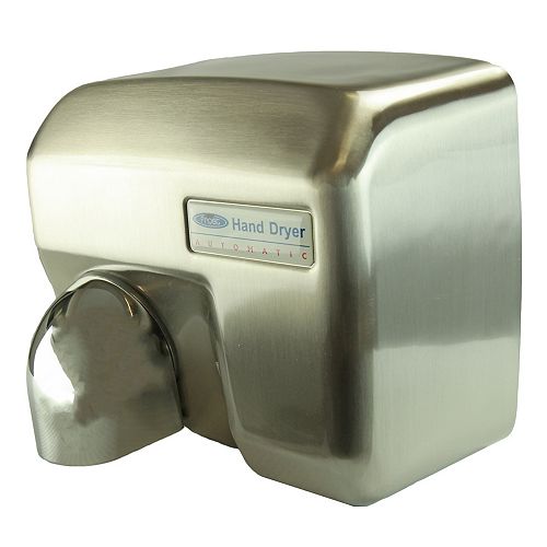 Automatic Hand Dryer,Drawn Stainless Steel, 110v