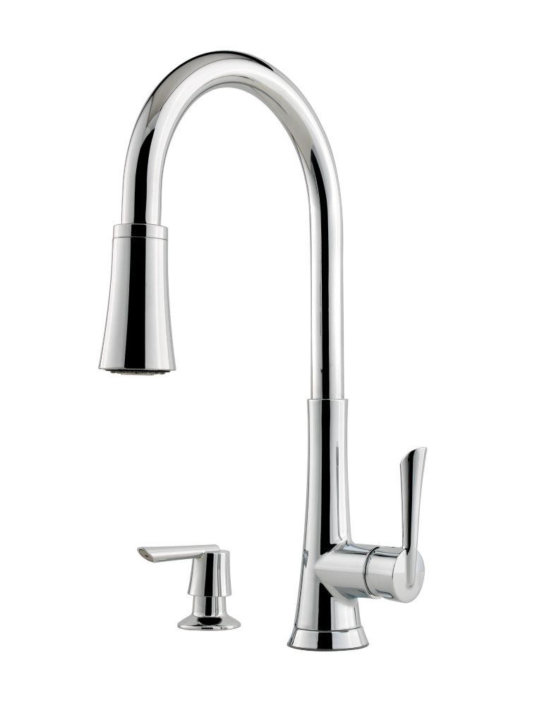 Robinet de cuisine avec bec flexible DELINIA Eleki blanc | Leroy Merlin