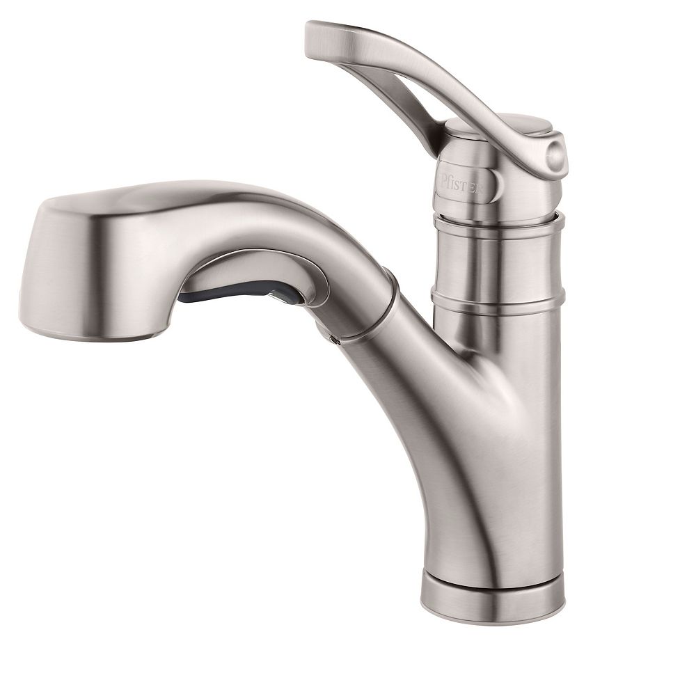 Pfister Prive Kitchen Pull Out Faucet in Stainless Steel | The Home