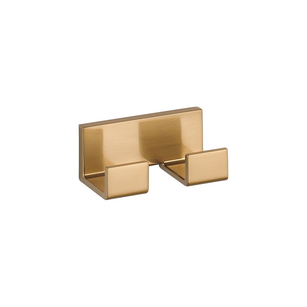 Delta Vero Double Robe Hook, Champagne Bronze | The Home Depot Canada