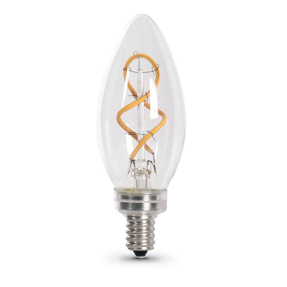 Feit Electric 25w Equivalent Soft White B10 Candelabra Dimmable Spiral Filament Led Vintag 5282