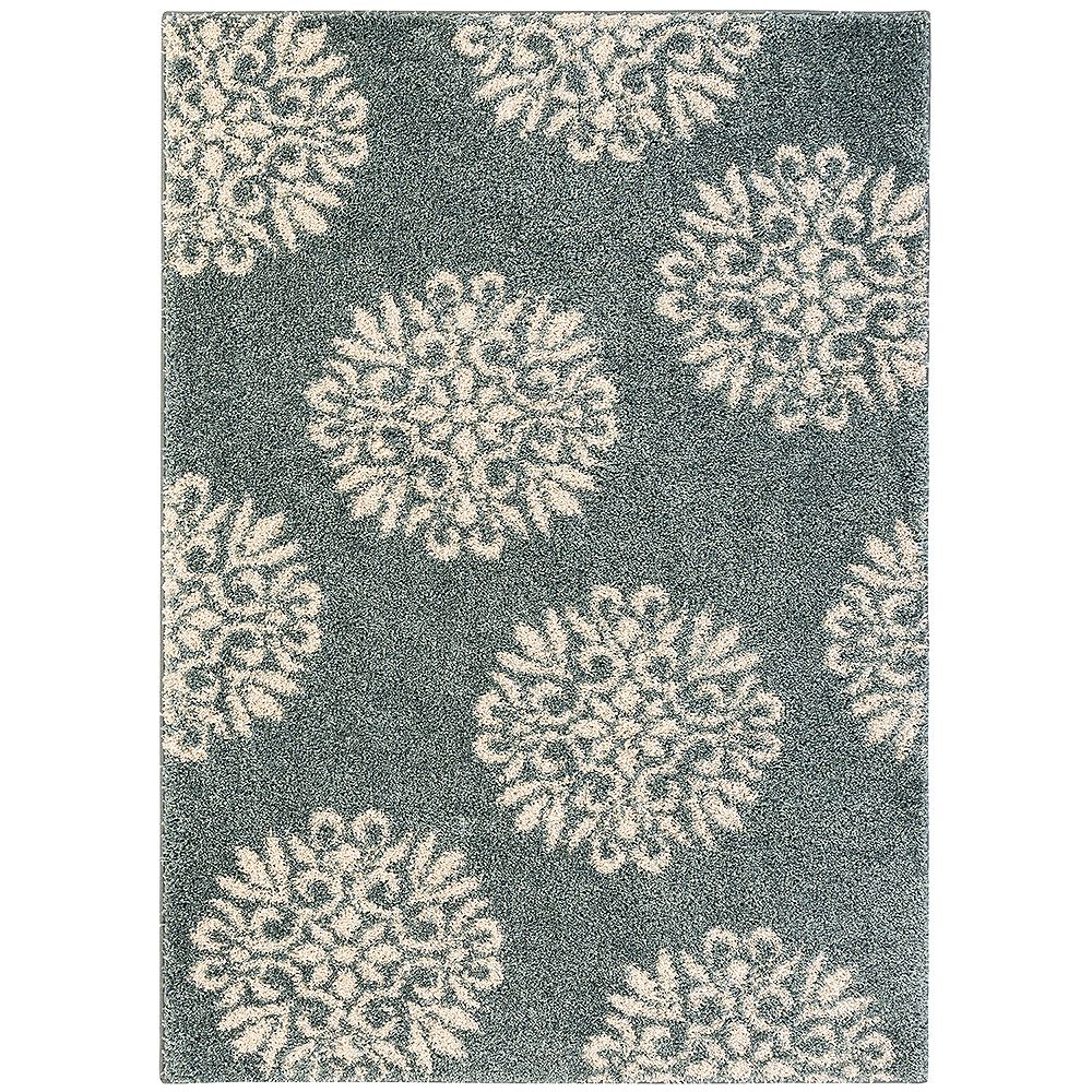 Mohawk Home Exploded Medallions Blue Woven 5 ft. x 7 ft. Area Rug The