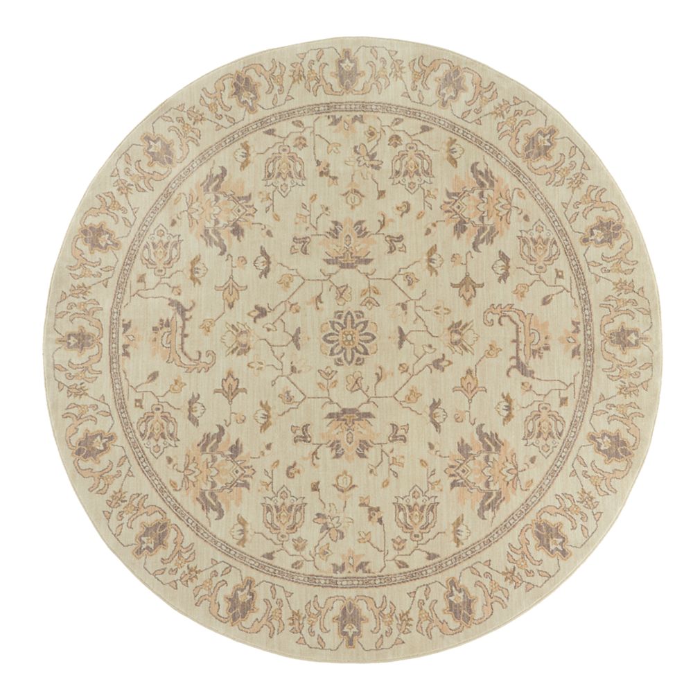 Mohawk Home Jackson Beige 8 ft. x 8 ft. Round Area Rug The Home Depot Canada