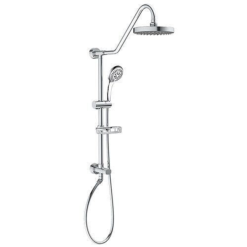 Kauai III 3-Spray Handshower and Showerhead Combo Kit in Chrome Finish