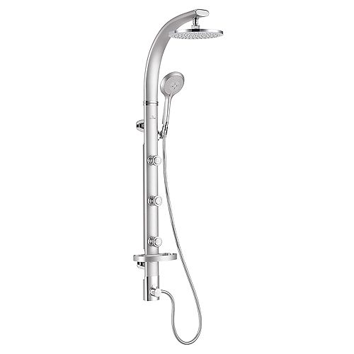 MOEN Annex Shower Rail System with 2Function Diverter in Brushed Nickel (Valve Not Includ