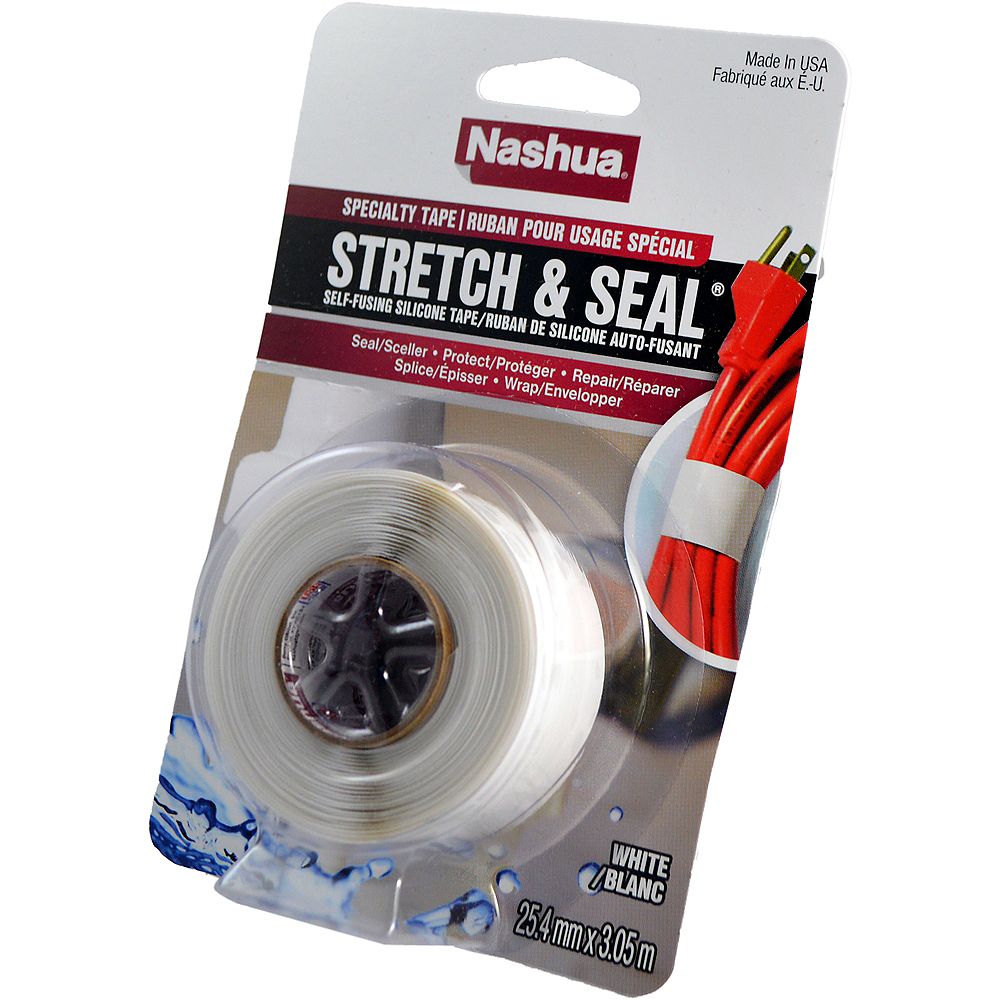 Nashua Tape 1 inch x 10 ft. Stretch & Seal SelfFusing Silicone Tape The Home Depot Canada