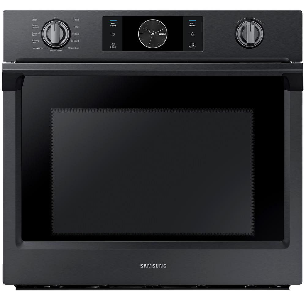 Samsung 30inch 5.1 cu.ft Single Electric Wall Oven with Dual Convection in Black Stainles