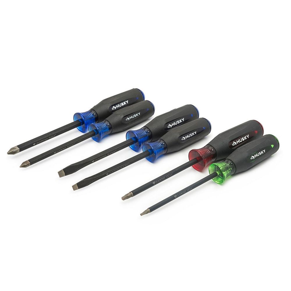 Husky Diamond Tip Screwdriver Set (6Piece) The Home Depot