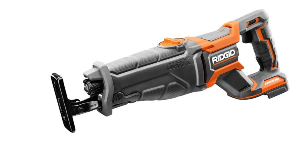 RIDGID 18V OCTANE Lithium-Ion Cordless Brushless Reciprocating Saw (Tool-Only) with Reciprocating Saw Blade