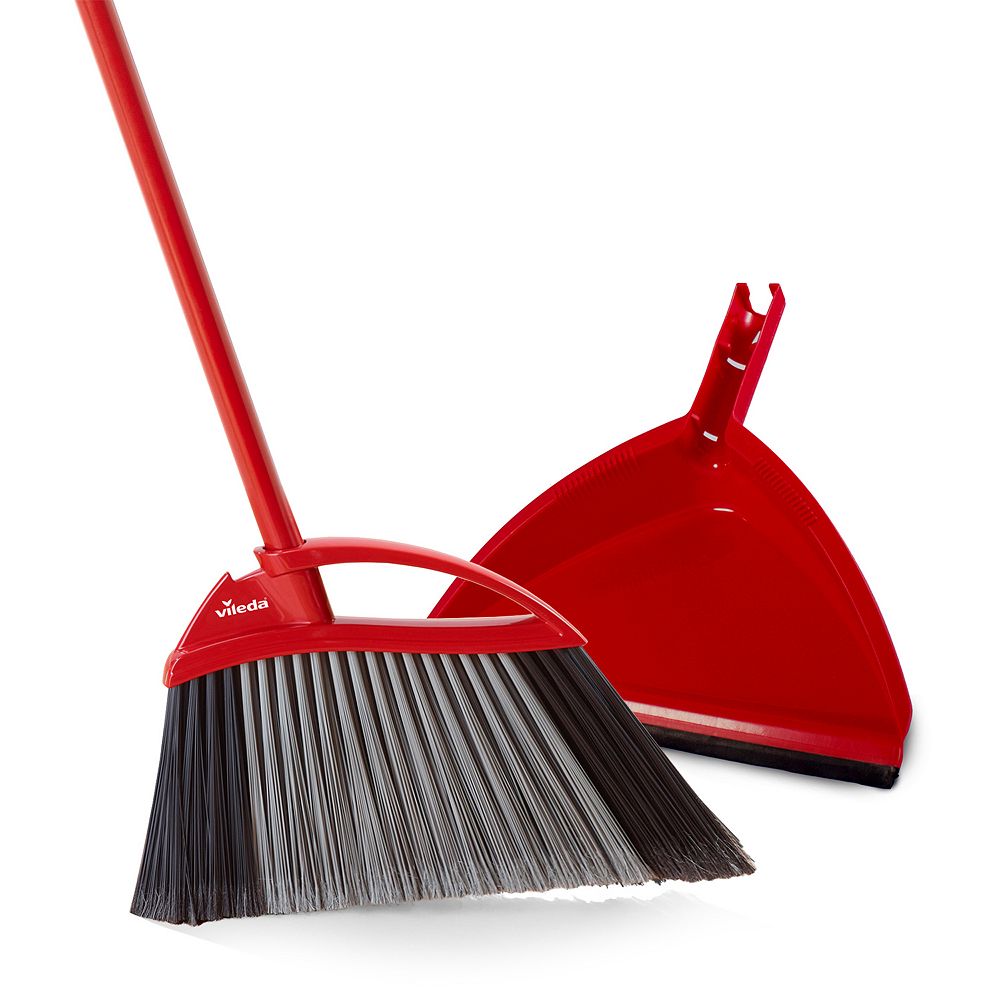 Vileda Super Angle PRO Broom with Dustpan The Home Depot Canada