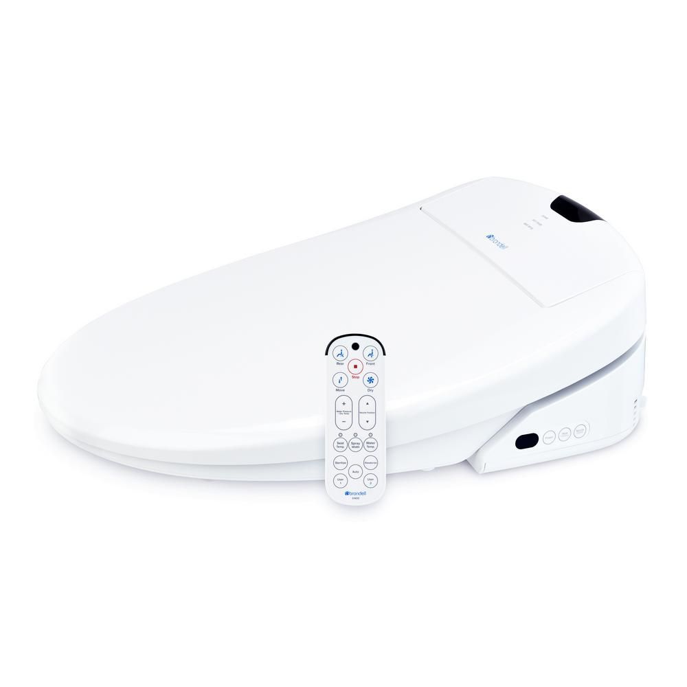 Siège De Toilette Bidet Brondell Swash 1000 Avancé - Blanc Rond Avec Télécommande - Neuf