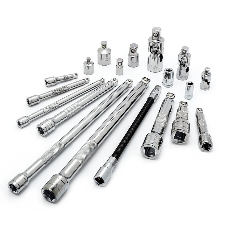 1//4/" 3//8/" Pouces Drive long grand acier Breaker Bar outil de clé à douille 180 °