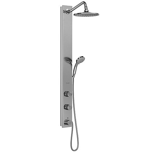 Stainless Steel Brushed Pulse Aloha Shower System