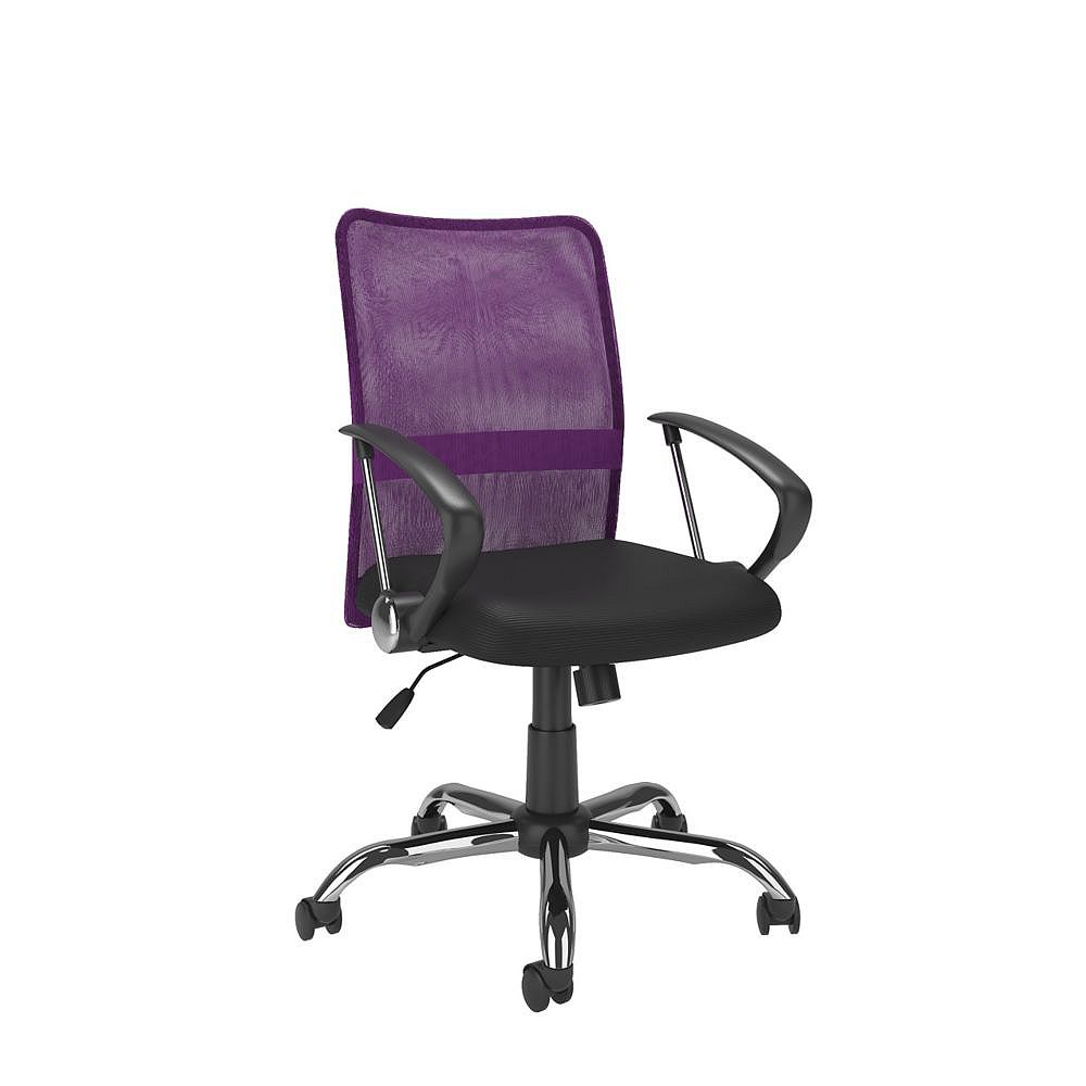 Corliving Workspace Office Chair with Contoured Purple