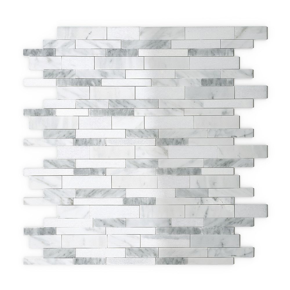 Marble Self Adhesive Wall Mosaic Tile, Marble Tile Home Depot Canada