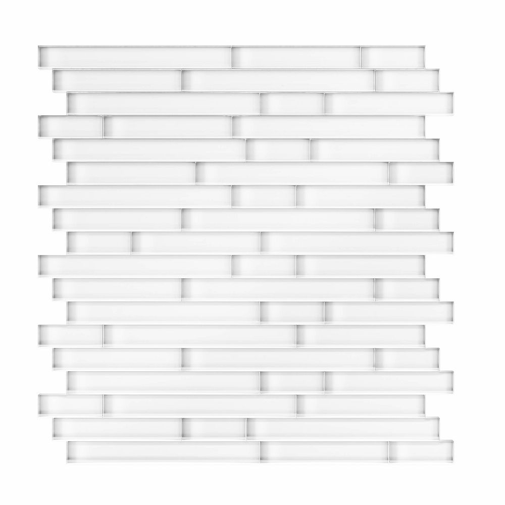 Speedtiles Serenity 1165 Inch X 1169 Inch Glass Self Adhesive Wall Mosaic Tile The Home Depot Canada