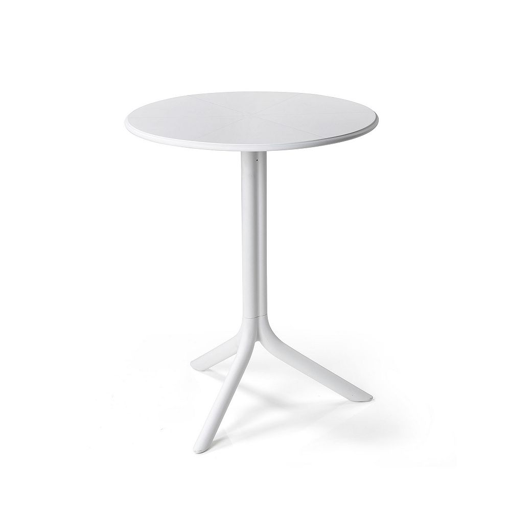 Nardi Spritz Outdoor Bistro Table with Two Bases Bianco The Home