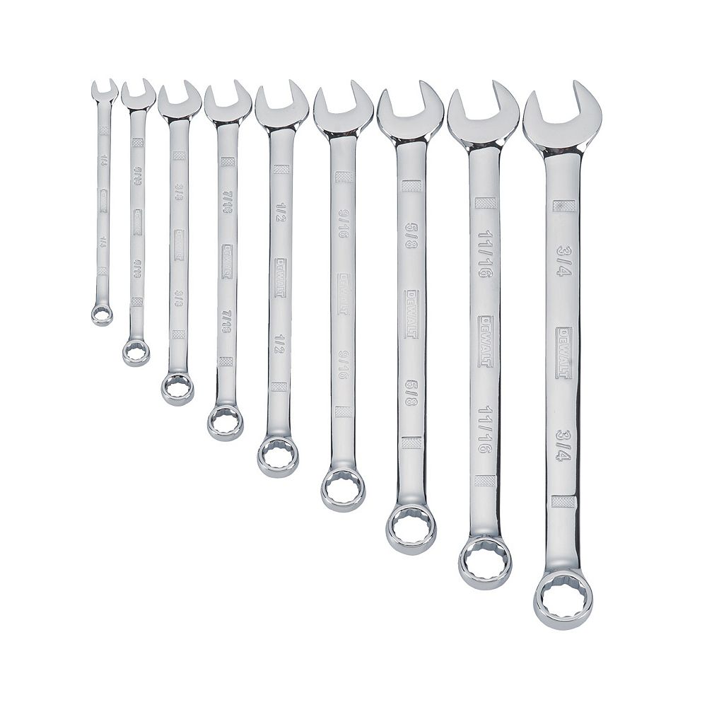 DEWALT 9 Piece Combination Wrench Set The Home Depot Canada