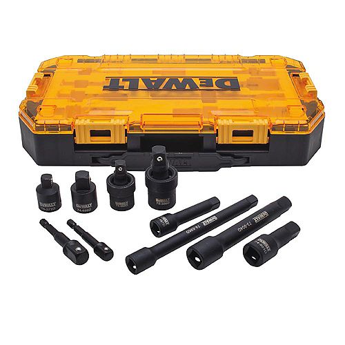 DEWALT 10 Piece 3/8 in Drive Metric Impact Universal Socket Set The