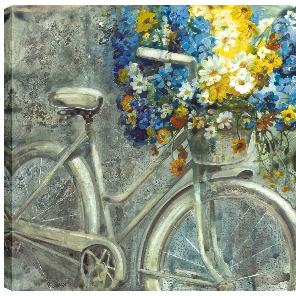 impression sur toile bicyclette