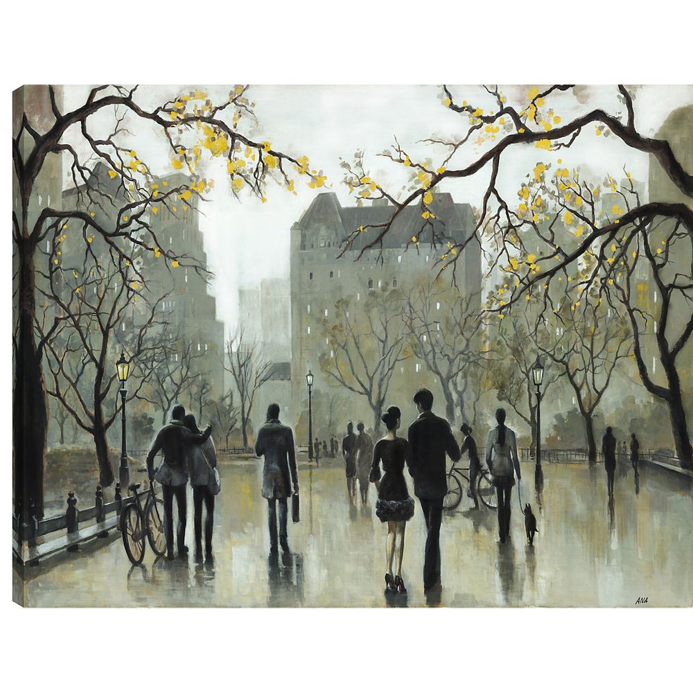 Art Maison Canada 34X46 Ice Skating in the Park, Printed