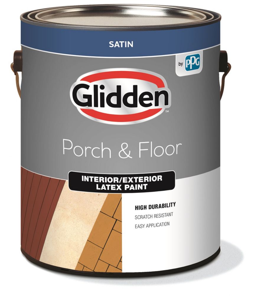 Glidden Porch & Floor Interior/Exterior Satin Accent Base 3.37 L