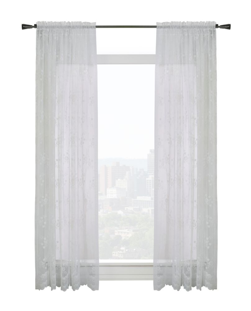 No. 918 Mallory Panneau de Rideau Transparent avec Passe-Tringle, 150 x