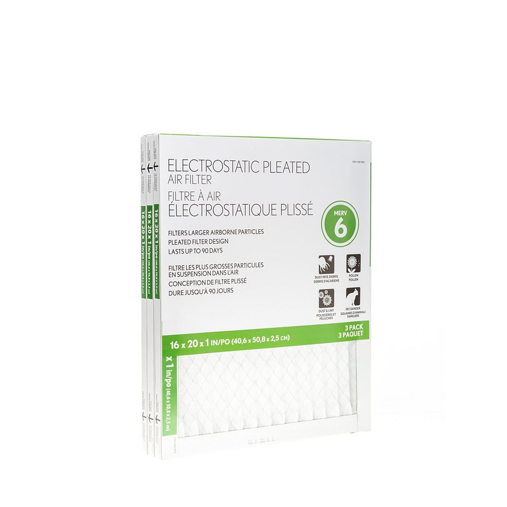 16x20x1 air filter home depot