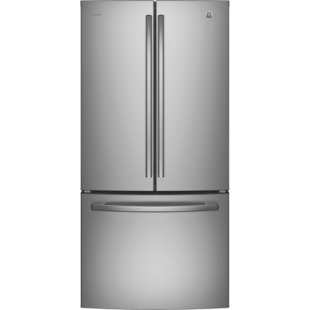GE Profile 33-inch W 24.8 cu. ft. French Door Refrigerator in Stainless Ge Profile Stainless Steel Fridge