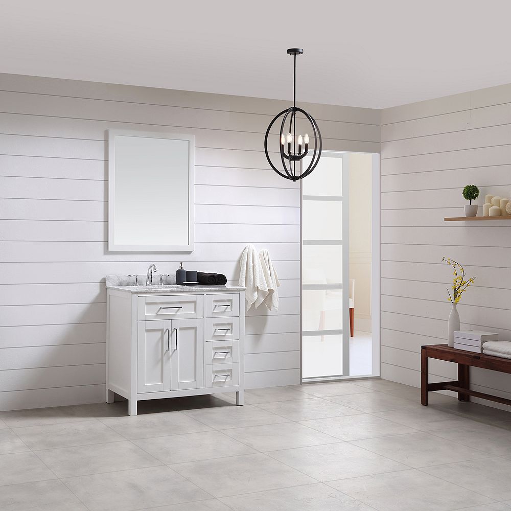 Ove Decors Tahoe 36 Inch X 21 Inch X 345 Inch White Freestanding Bathroom Vanity Combo Wi The Home Depot Canada