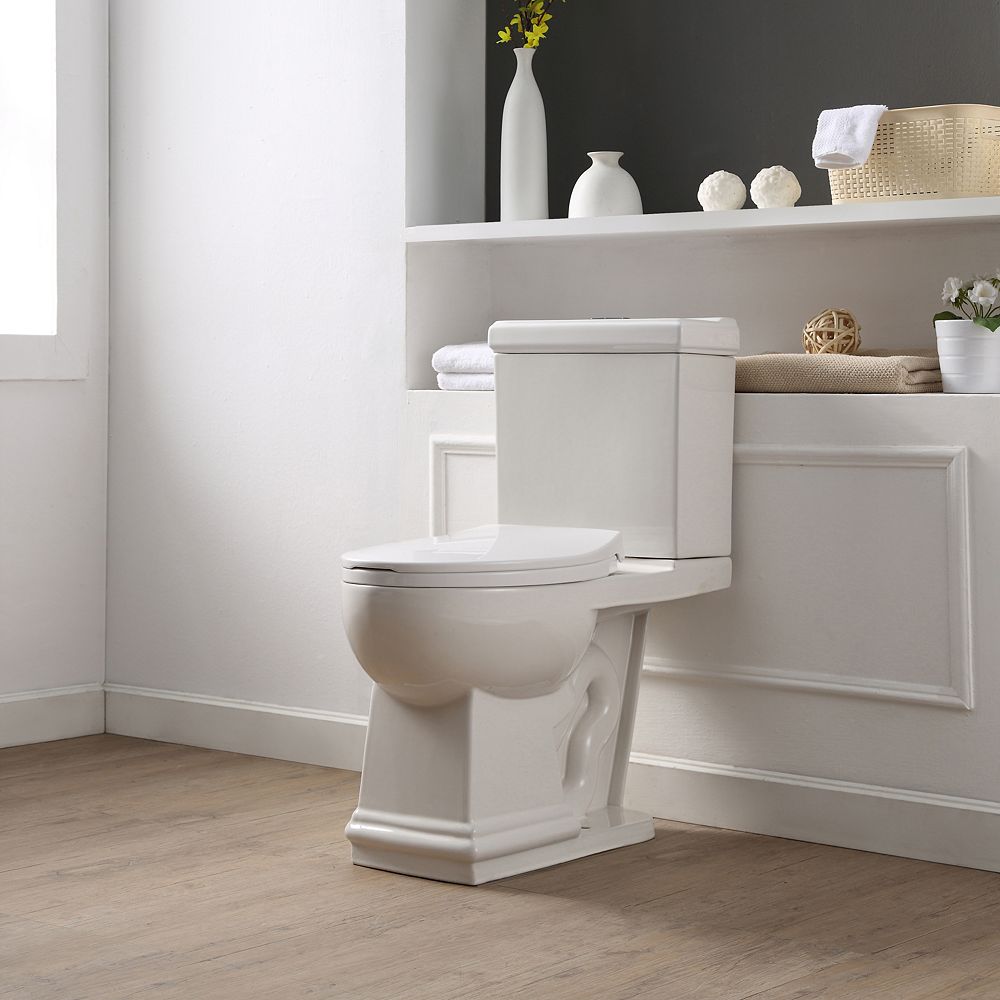 Ove Decors Hermosa 33 Inch X 15 Inch X 29 Inch Elongated Toilet Bowl In White The Home Depot Canada