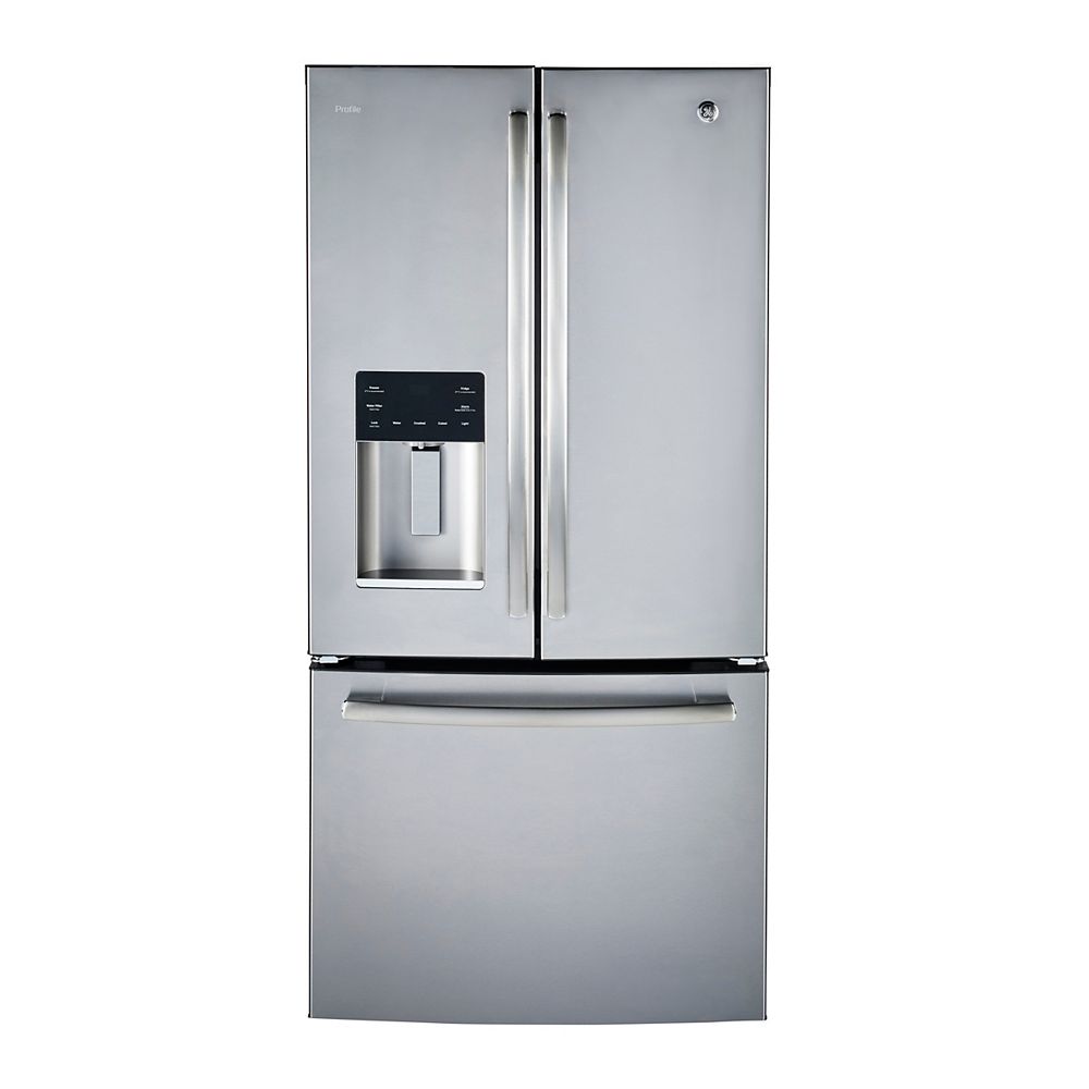 GE Profile 33-inch W 23.8 cu.ft. French Door Bottom Freezer