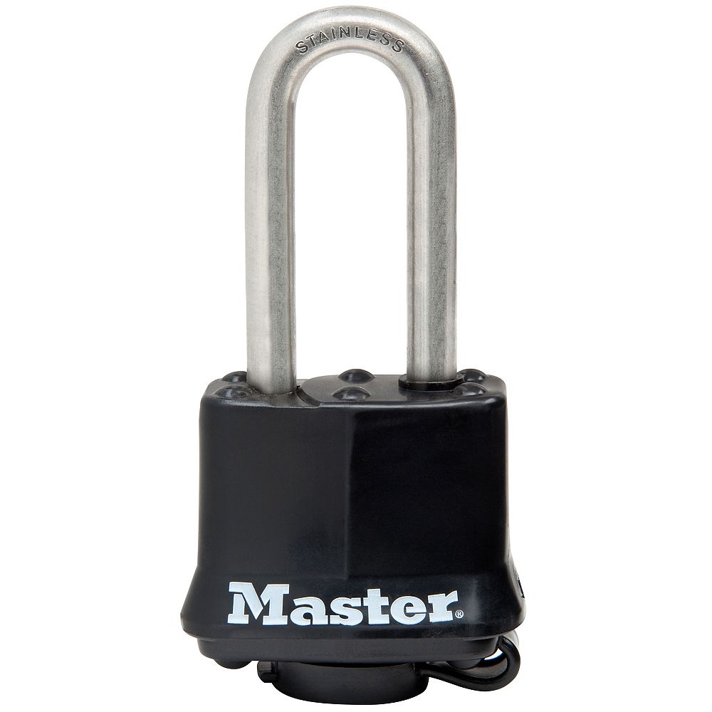 Master Lock 19/16 inch (40mm) Wide Covered Stainless Steel Pin Tumbler