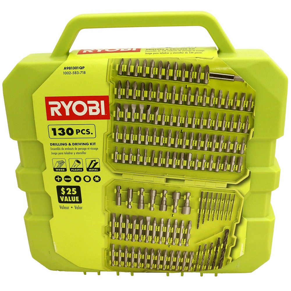 RYOBI Drill and Drive Kit (130Piece) The Home Depot Canada