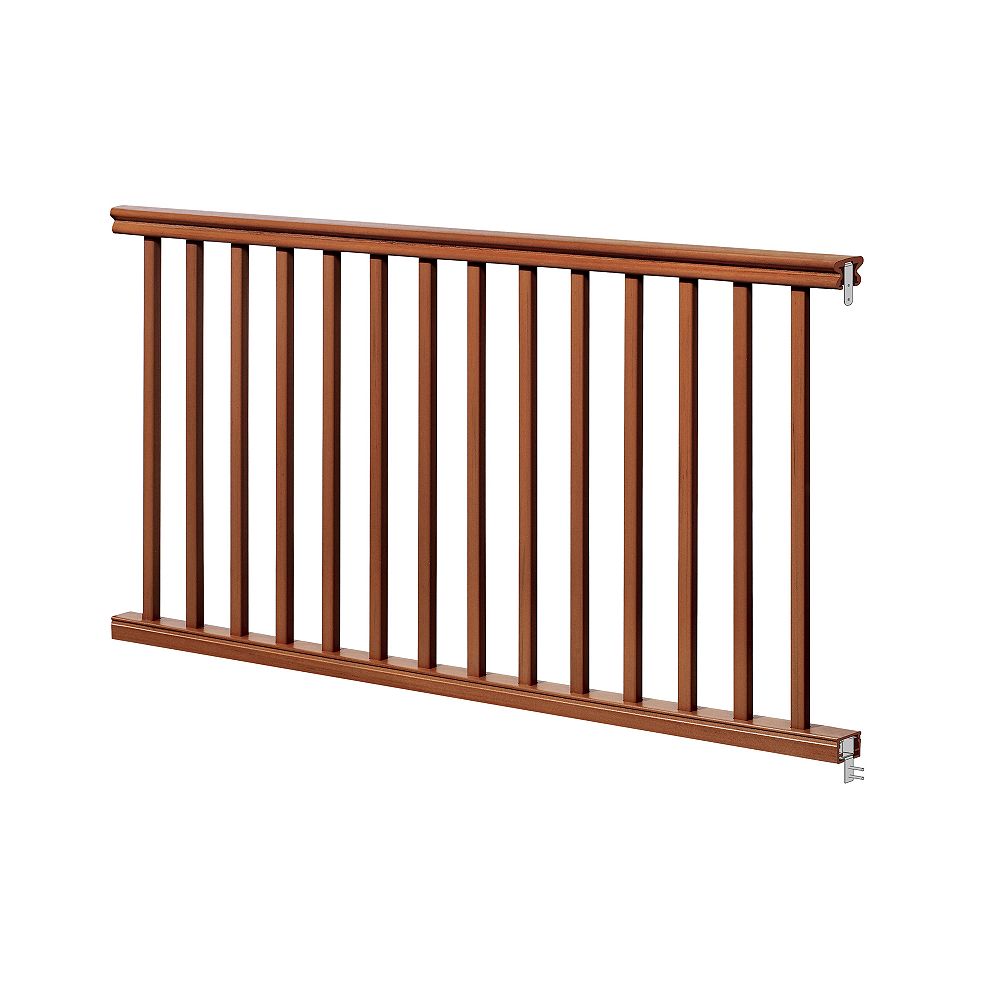 Eon 6 Ft. 42 inch Traditional Handrail Kit Cedar The Home Depot