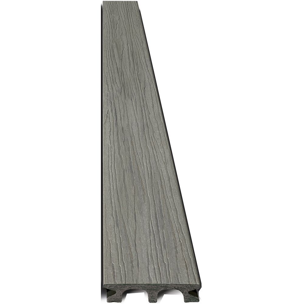 Planche Composite Resine Et Bois Terrasse Premium Gris Anthracite L 240 X L 15 Leroy Merlin