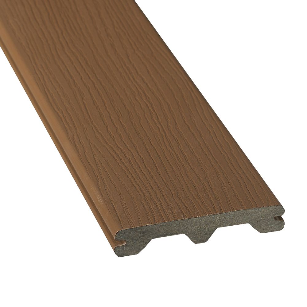 Veranda 20 Ft. - HP Composite Capped Grooved Decking - Walnut | The ...