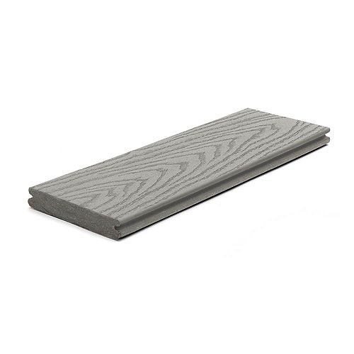 12 Ft. - Select Composite Capped Grooved Decking - Pebble Grey