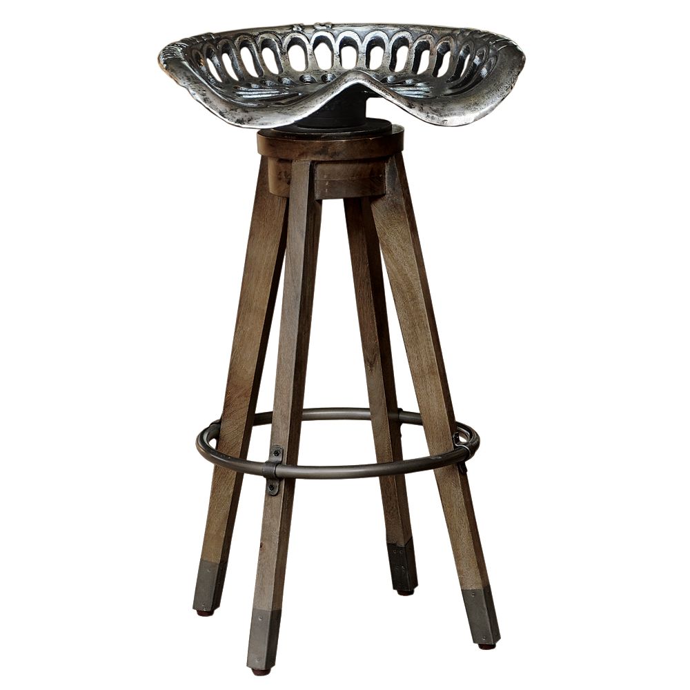 Pulaski Swivel Antique Tractor Seat Barstool The Home Depot Canada