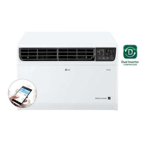 14,000 BTU 115-Volt Dual Inverter Smart Wi-Fi Window Air Conditioner with Remote