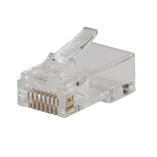 Pass-Thru Modular Data Plugs, RJ45 CAT5E (10-Pack)