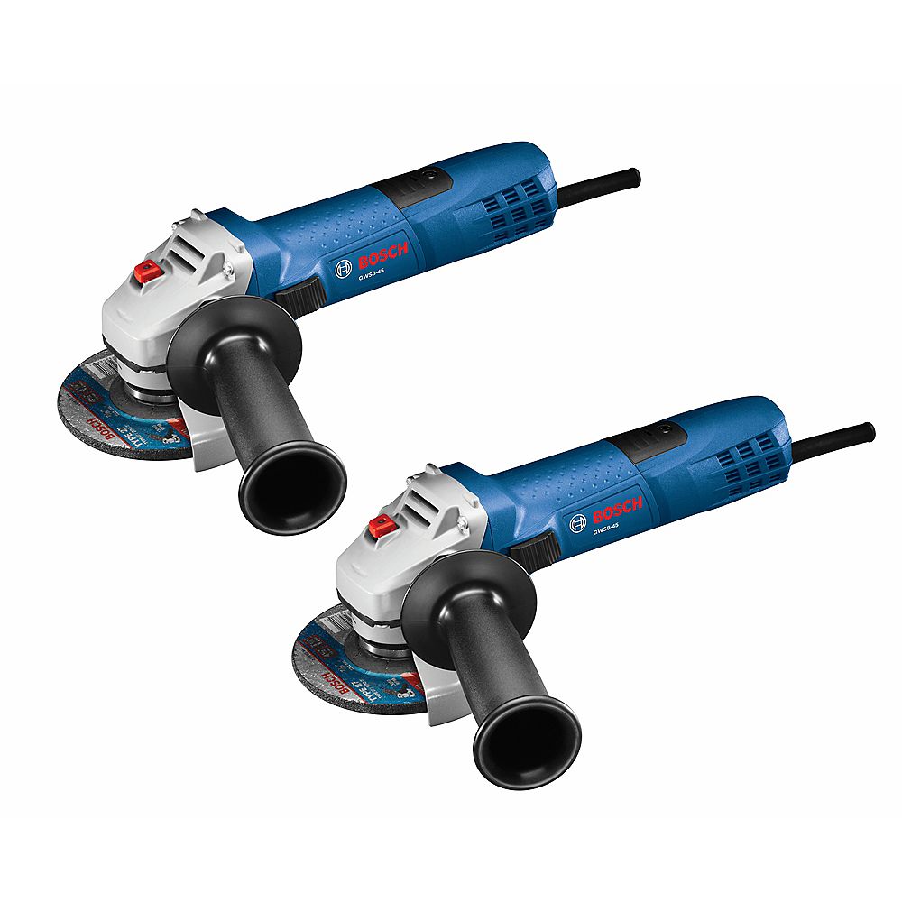 Bosch 4-1 2 Inch Small Angle Grinder (2-pack) 