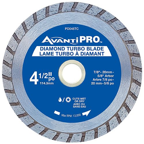 4.5 inch Turbo Diamond Blade